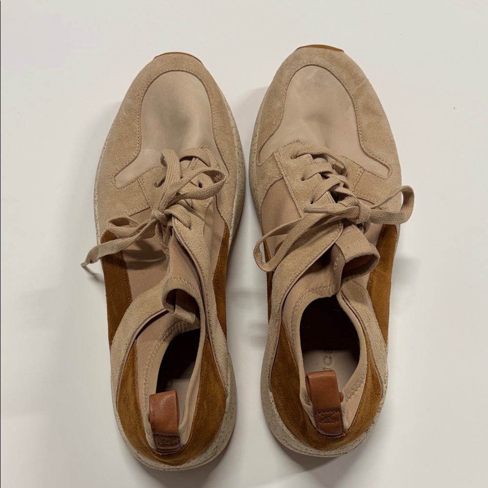 Vince Women’s Suede & Leather Casual Sneakers - Beige/Tan